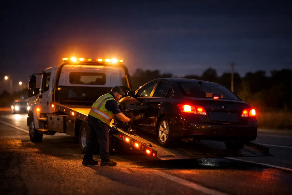 24 Hour Towing Bryan for Breakdowns After Dark