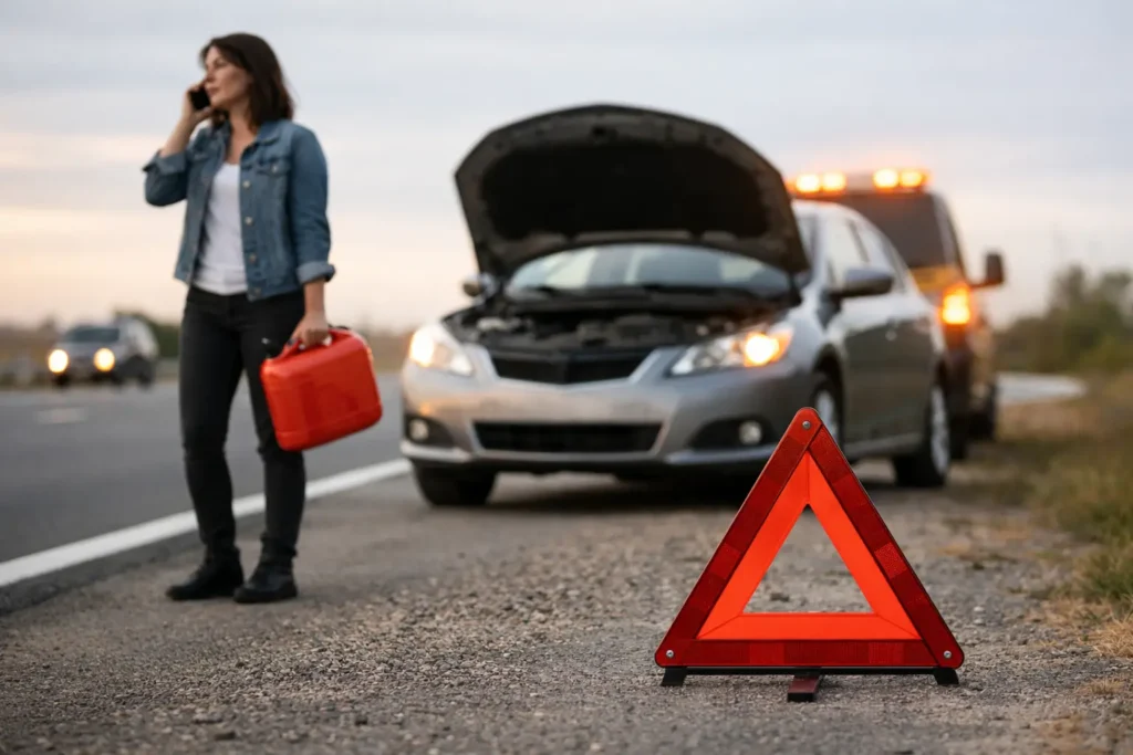 Ran Out of Gas Roadside? Stay Safe and Get Moving