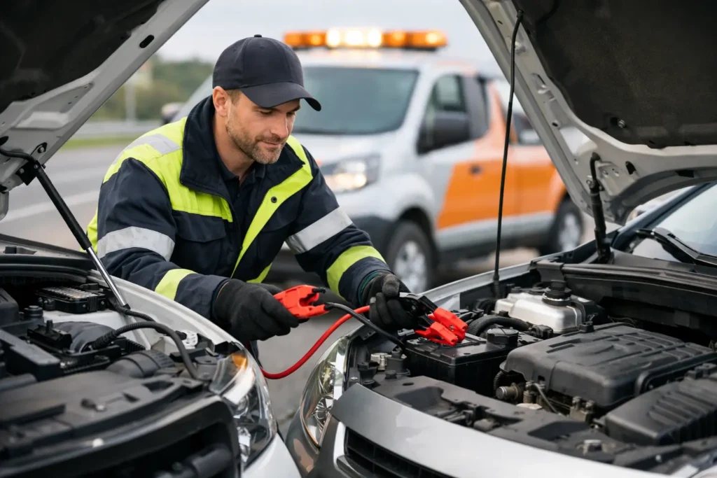 Roadside Help for Flat Battery Problems