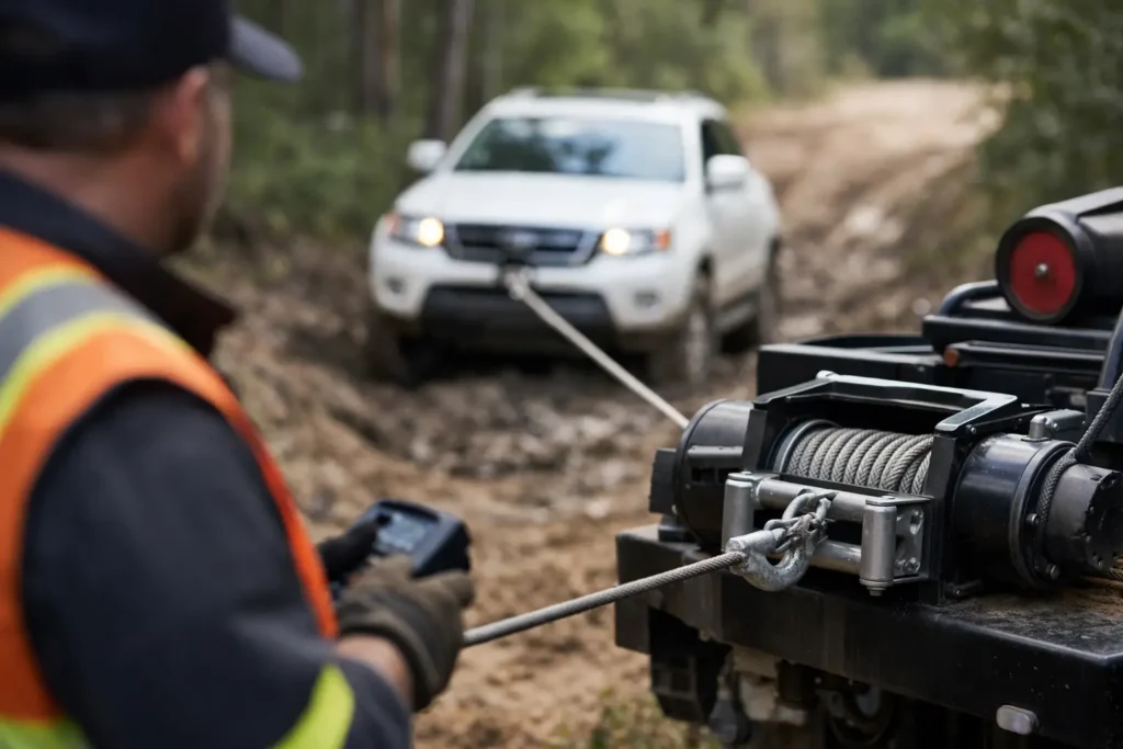 Conroe Vehicle Winch-Out Guide for Stuck Drivers