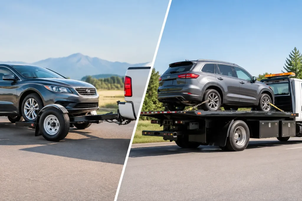 Tow Dolly vs Flatbed: Which Tow Is Safer?