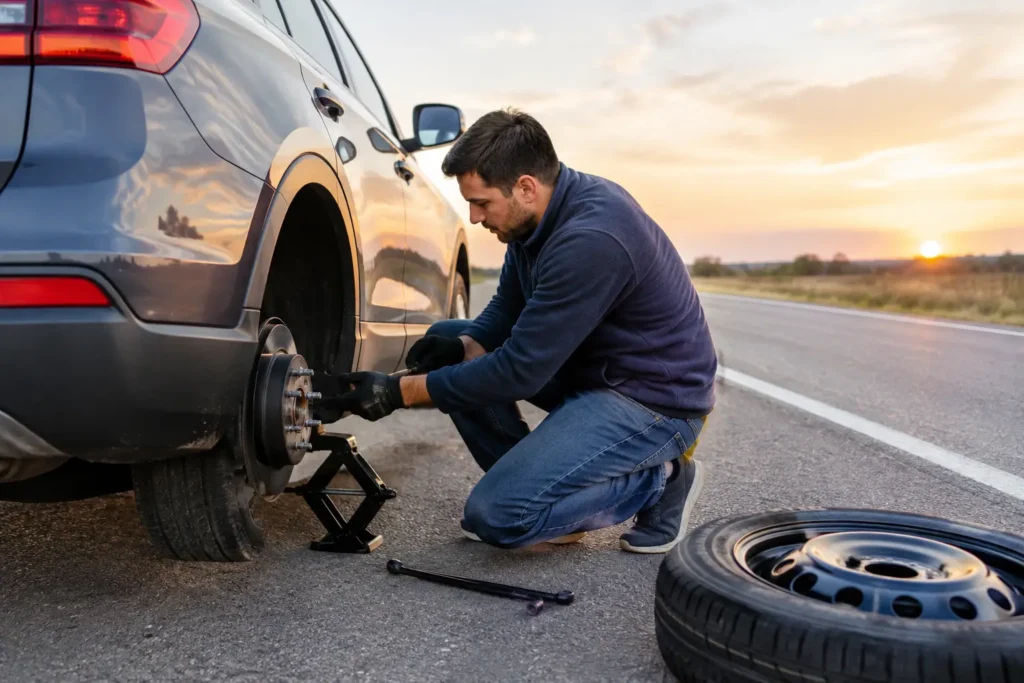 How to Change a Spare Tire Safely on Texas Roads